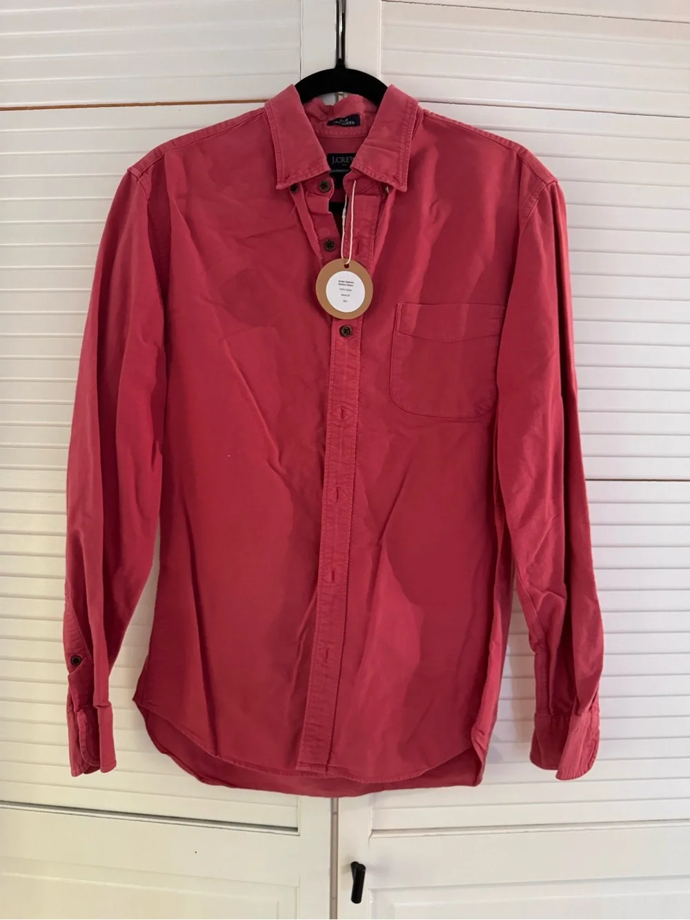 JCrew Men's Salmon Button-Up Casual Shirt